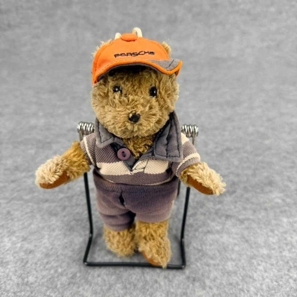 Porsche Motorsport Teddy Bear Plush Suction Cup Window Hanger 8" Racing Promo